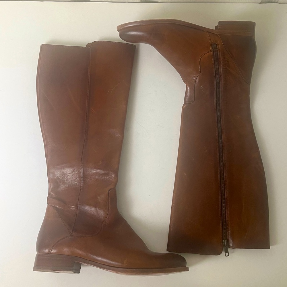 FRYE Tall Melissa zip boots